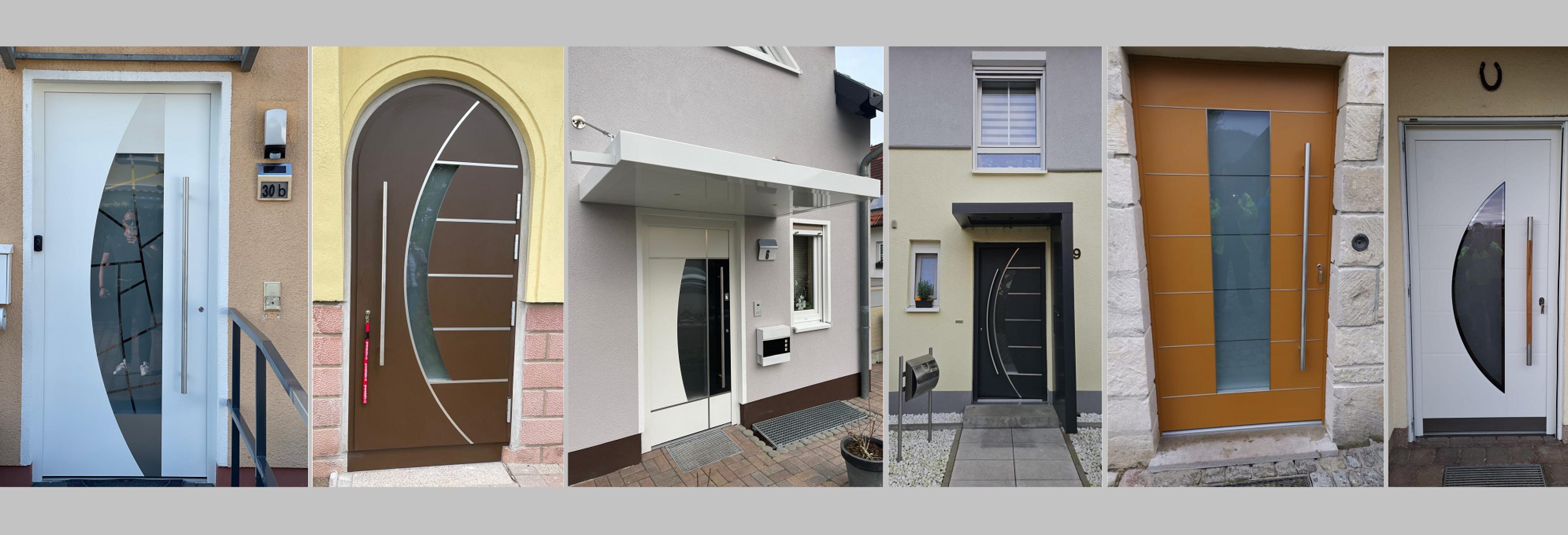 Türen, Hauseingangstüren, Haustüren, Portal, Vordach